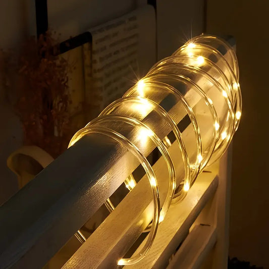 Manguera Solar Luces Navidad 20 Metros