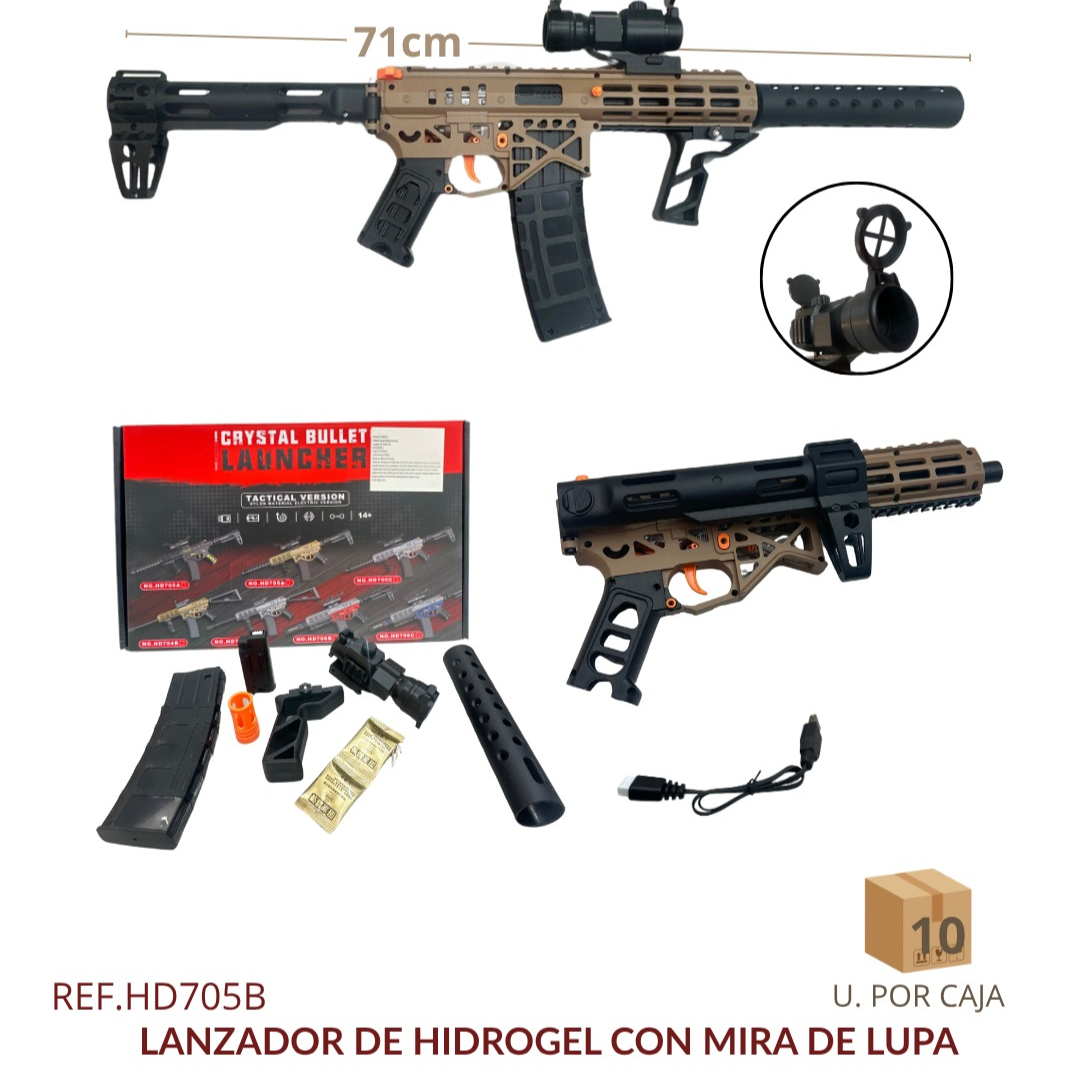 Pistola Rifle Hidrogel MK7
