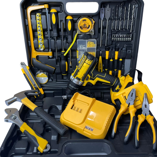 Taladro Inalámbrico + Juego de Herramientas